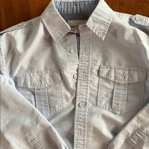 Boys paper denim and cloth size 8 blue oxford NWOT